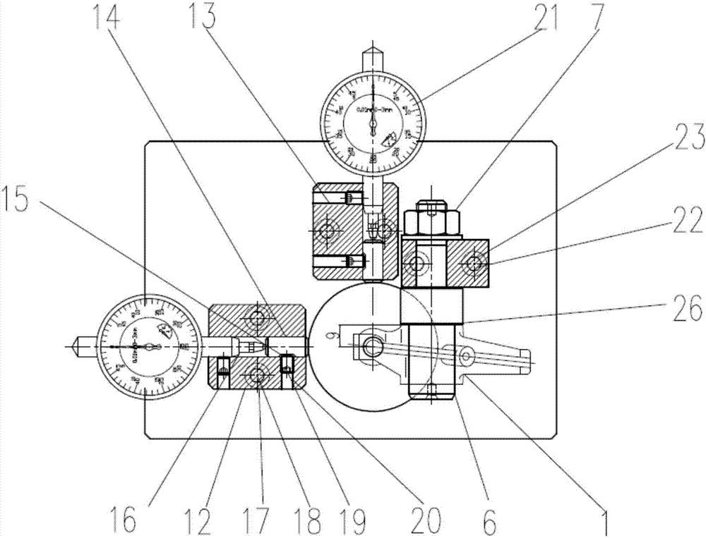 一种球孔中心距检具的制作方法