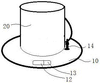 一种带指纹识别的杯垫的制作方法