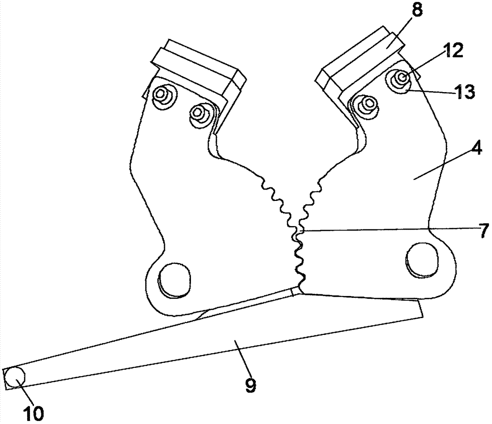 一种数控相框钉角机齿轮夹紧装置的制作方法