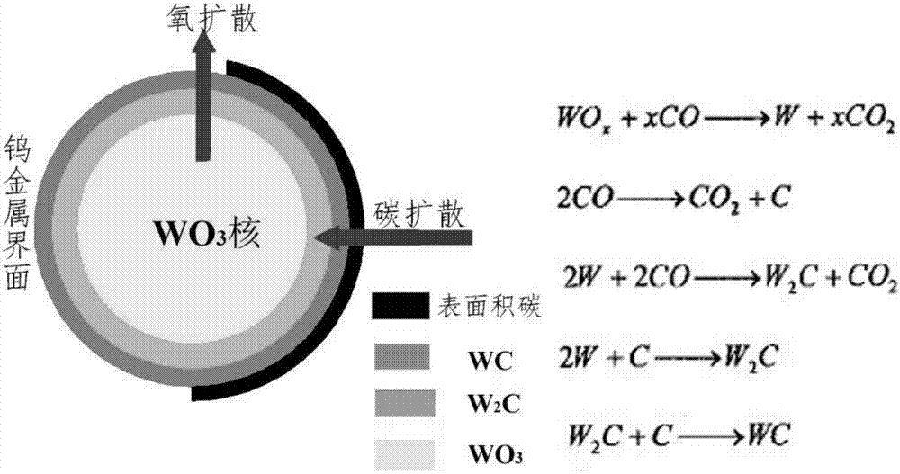 一种WC/WO3核壳结构电催化剂制备方法与流程