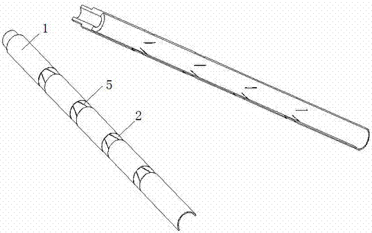 一种安装在单动双管钻具上的新型半合管内管的制作方法