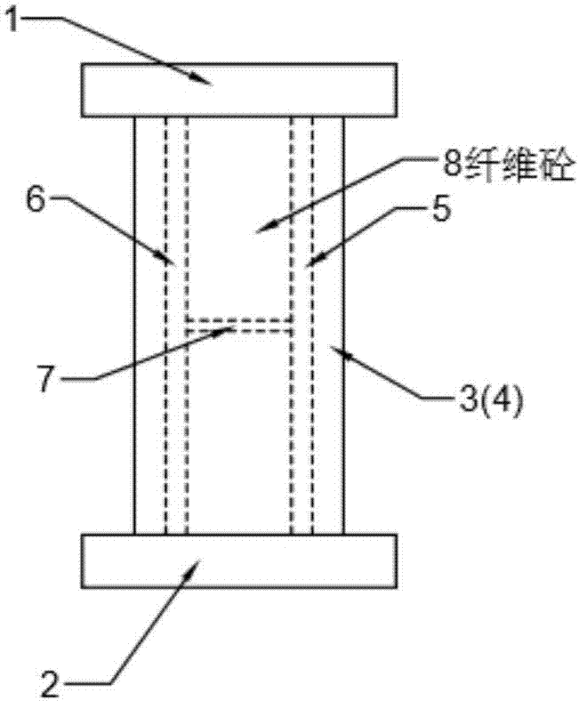 纤维混凝土金属屈服型阻尼器的制作方法