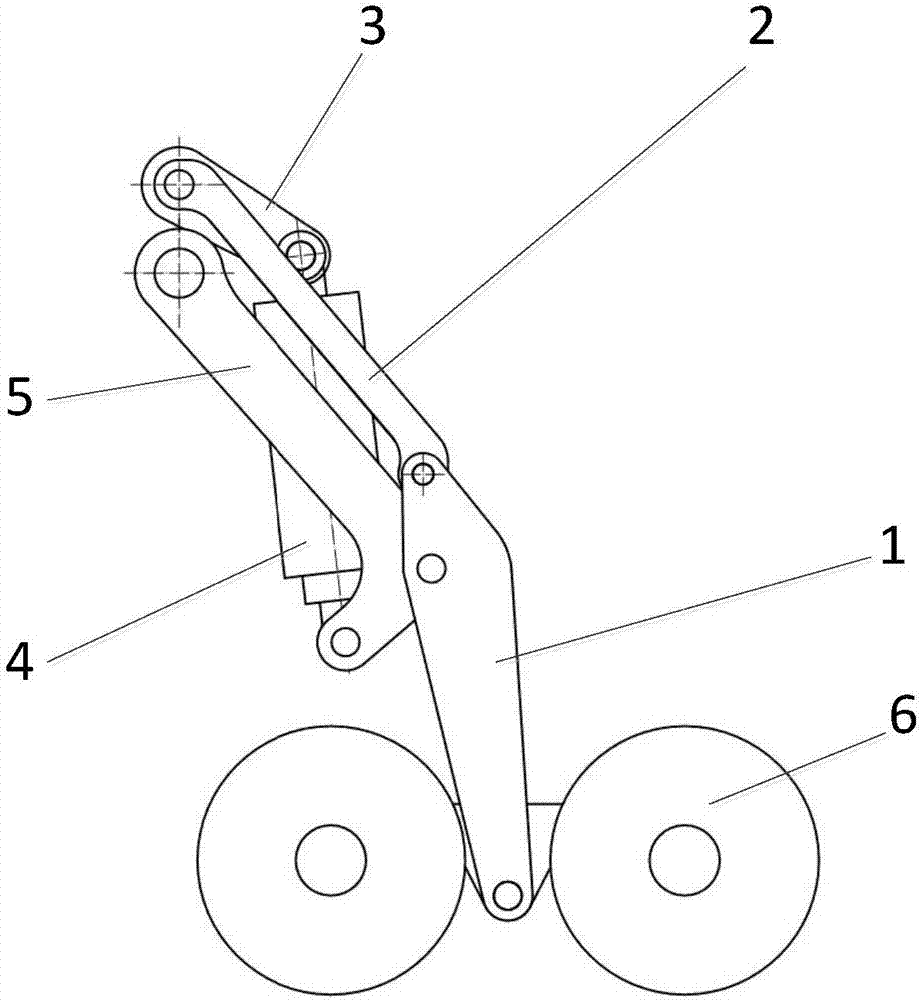 一种机器人多连杆悬架车轮和单段履带式行走机构的制作方法