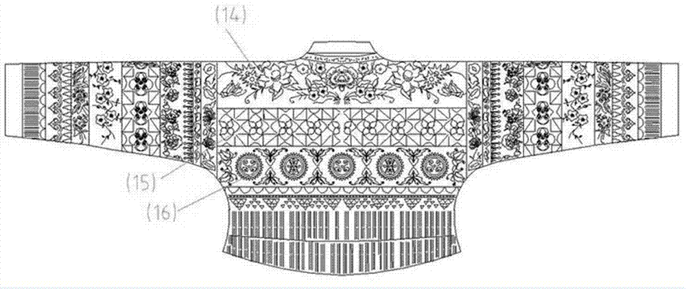 一种新型拼花古苗衣女盛装的制作方法