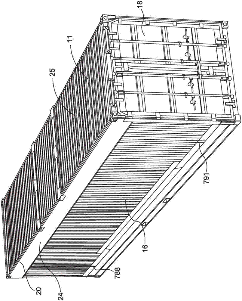 可折叠集装箱的侧壁构造的制作方法
