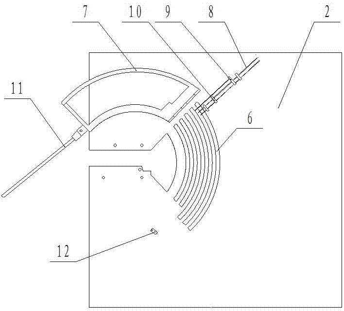 扫把自动针织机用缝纫板的制作方法