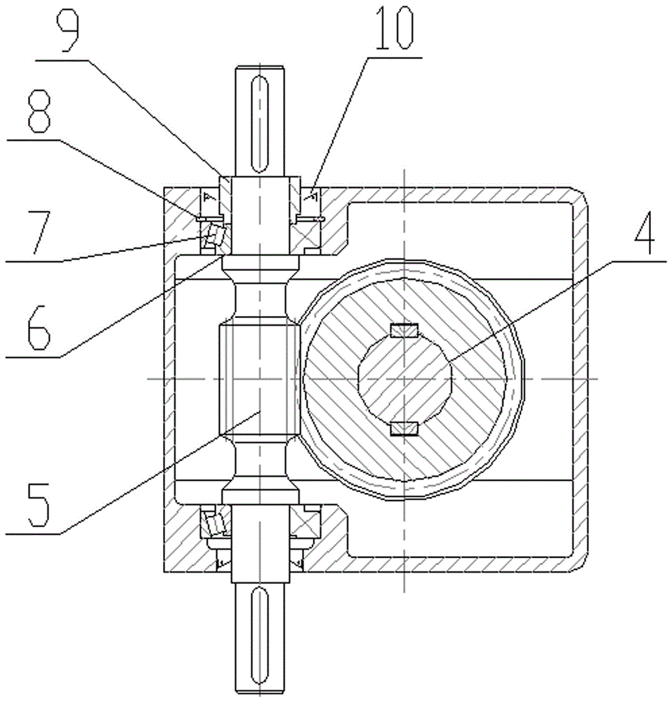 一种卡簧,油封套轴向定位的减速机的制作方法