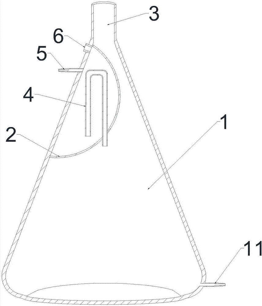 背景技术:布氏烧瓶(büchne flask)又称抽滤瓶,是实验室中使用的一种