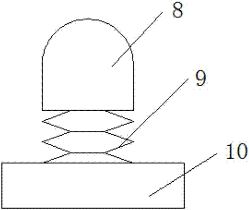 一种易拆式除螨器刷头的制作方法