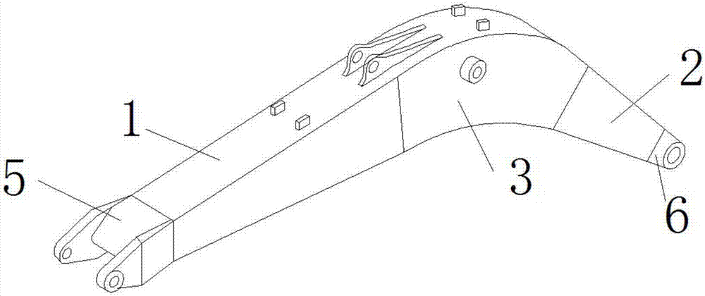 一种挖掘机的动臂的制作方法