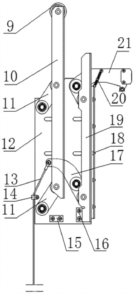 一种电梯轿门门刀及解锁装置的制作方法