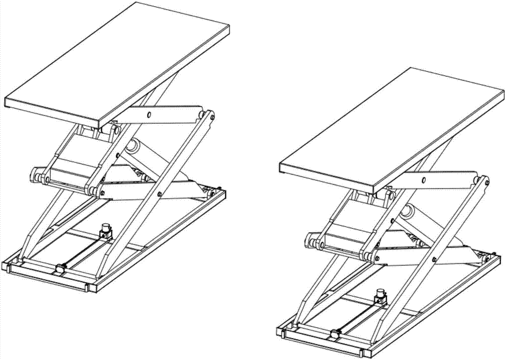 一种超薄剪式举升机的双独立液压系统的制作方法