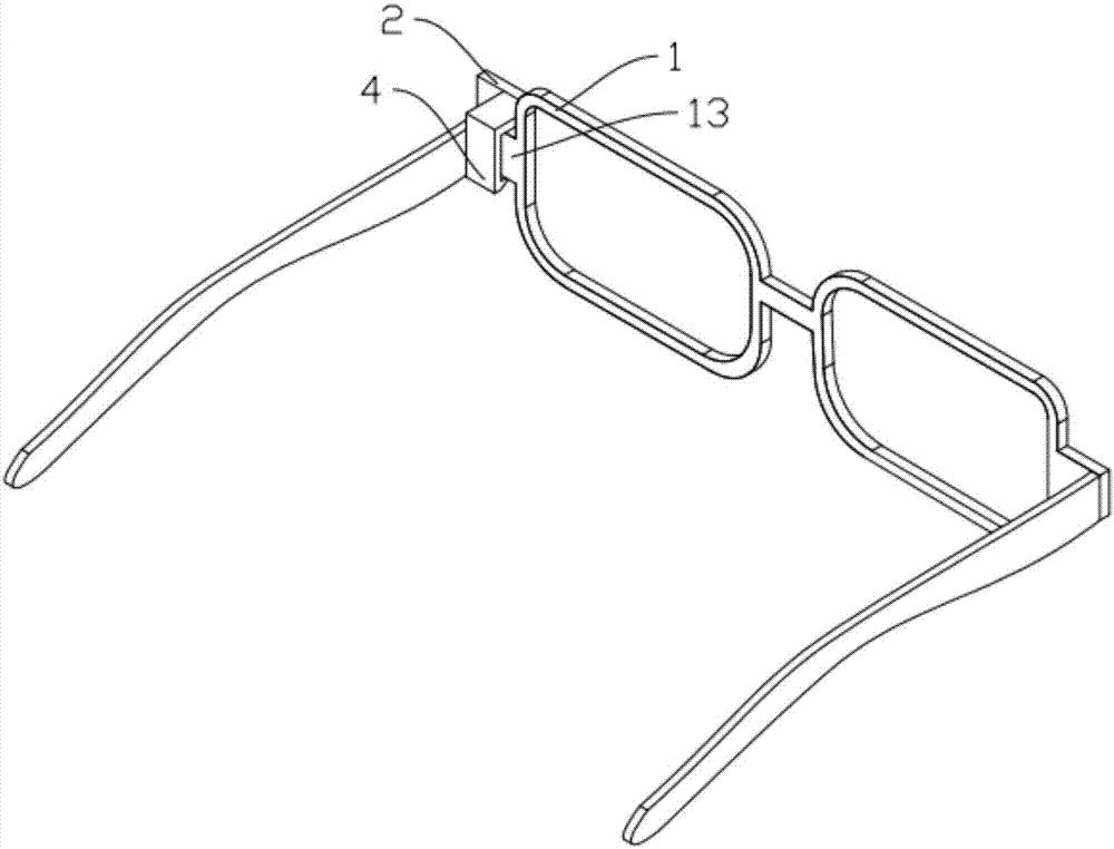 一种装有可拆卸照明设备的眼镜架的制作方法