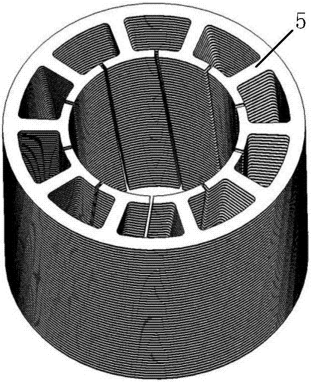 一种斜槽式五相永磁容错电机的制作方法