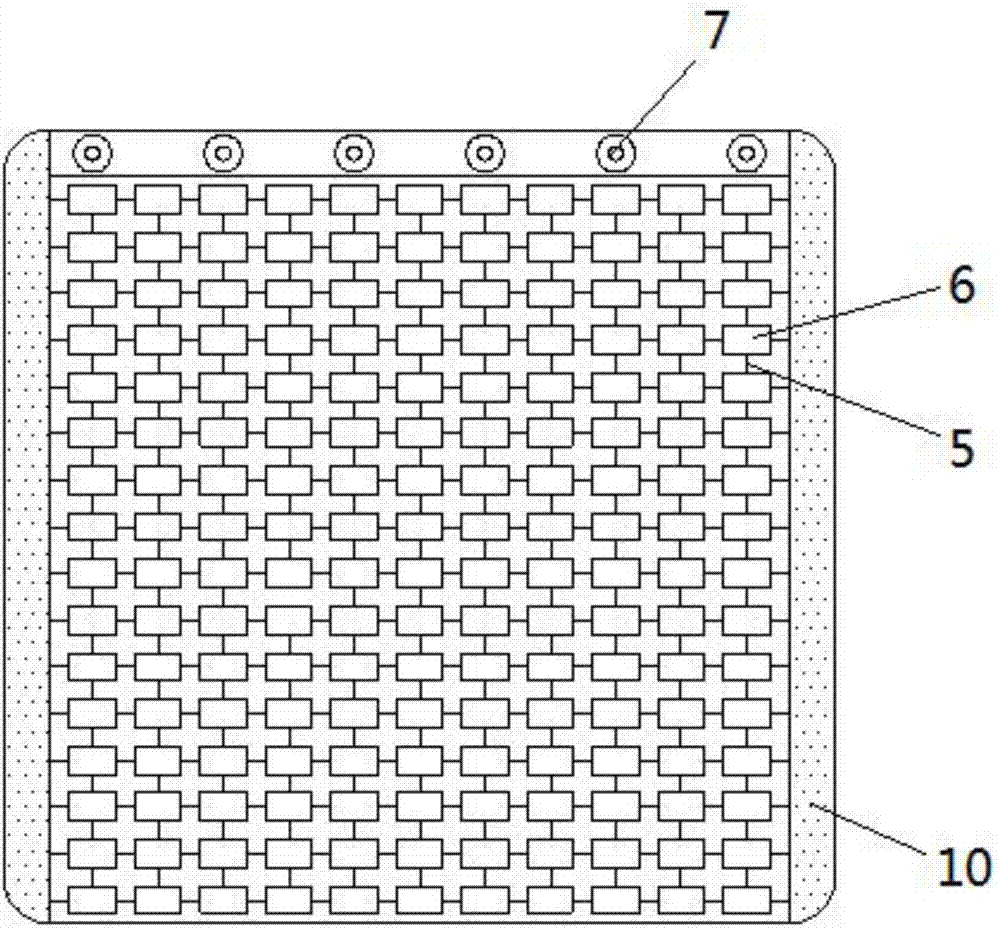 收纳便捷的竹块席的制作方法