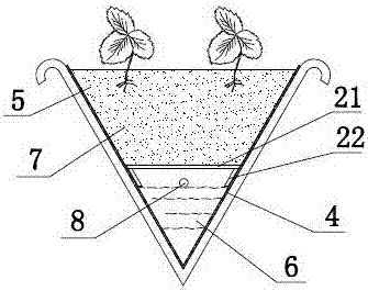 草莓专用无土栽培槽的制作方法
