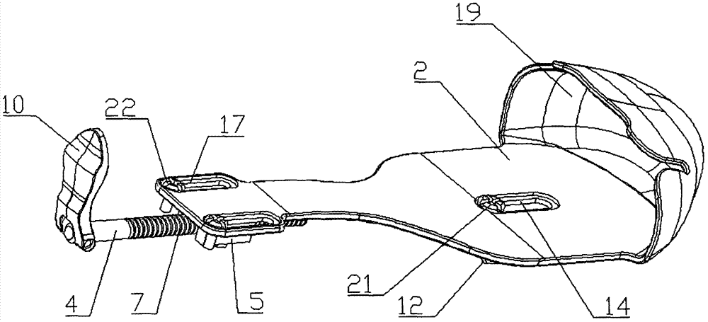 一种内置长度可调节伸缩机构的轮滑鞋的制作方法