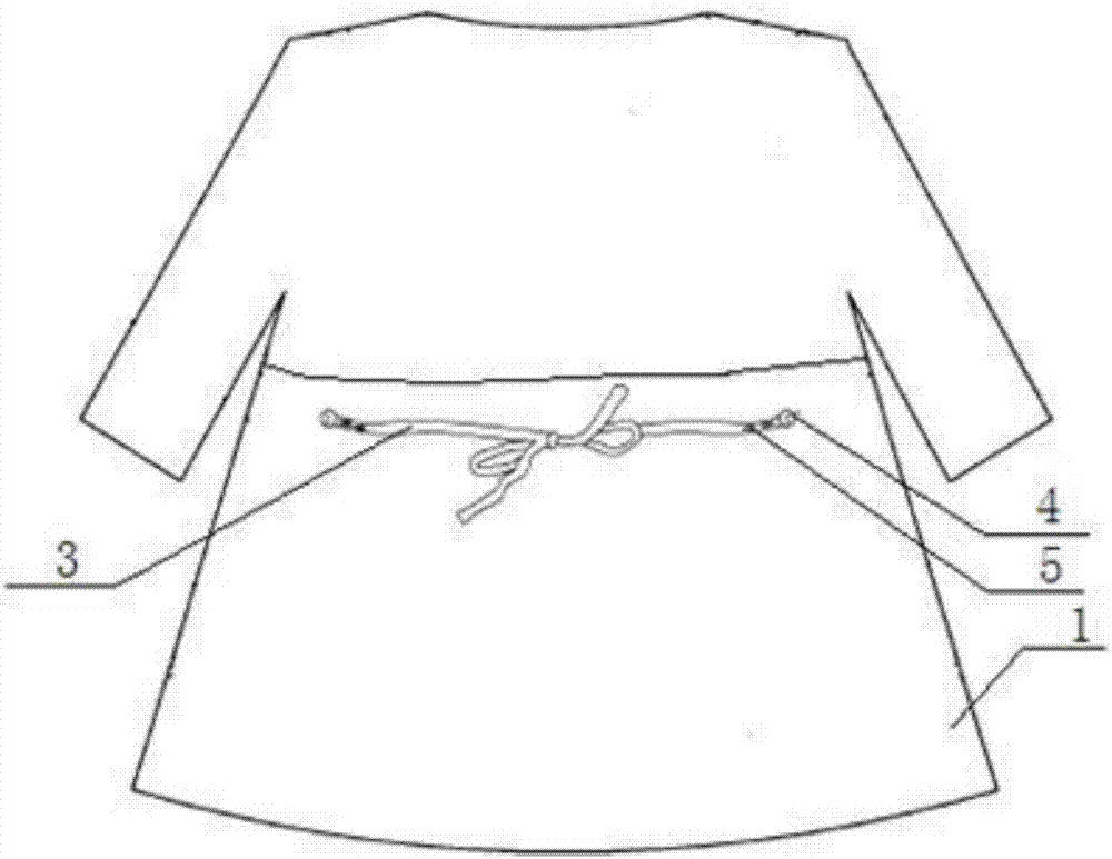 一种可调整腰围的孕妇服装的制作方法