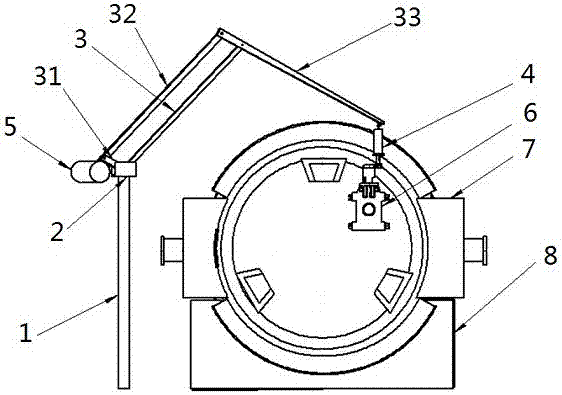 一种滑动水口检修用支架的制作方法