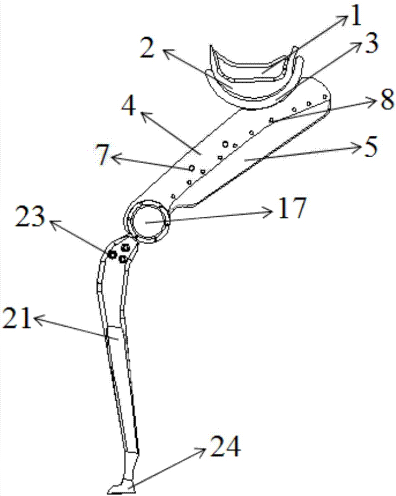 一种可坐的助力机械腿的制作方法