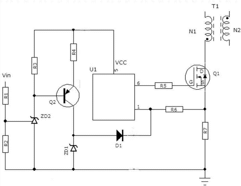 一种led电源输入过压保护电路及led电源的制作方法