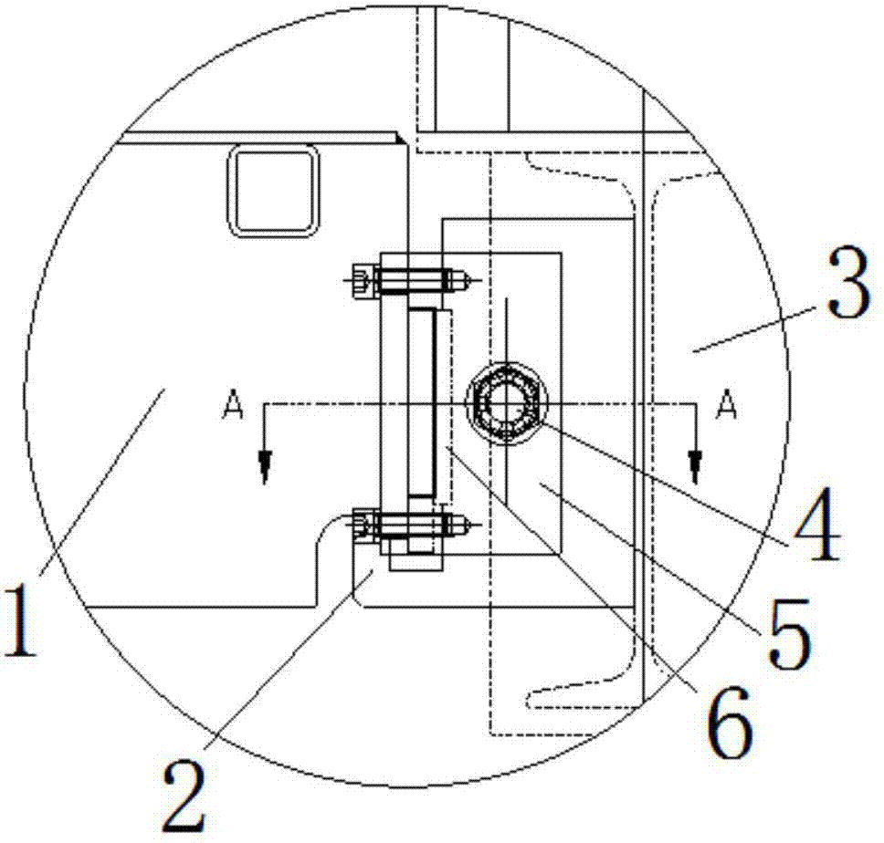 压机斜梯连接结构的制作方法