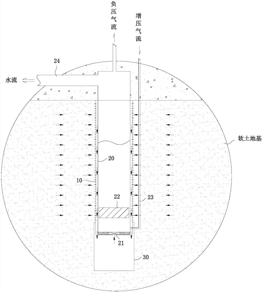 一种软土地基加固处理集水强排水装置的制作方法