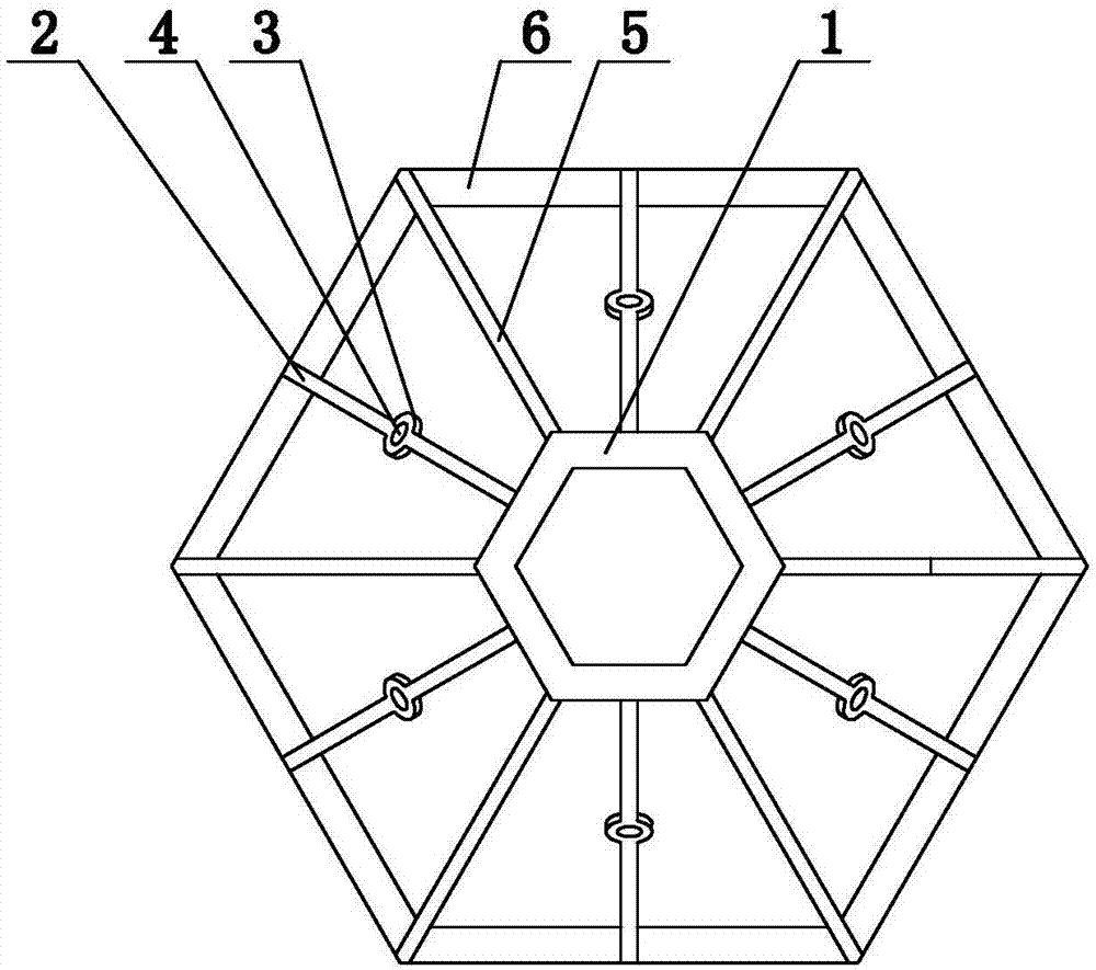 六棱台生态鱼礁的制作方法