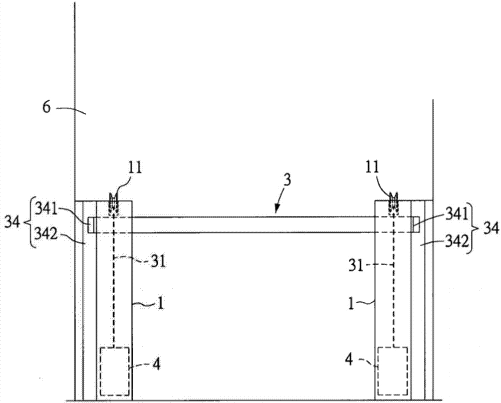 一种建筑用电梯井防坠落安全装置的制作方法