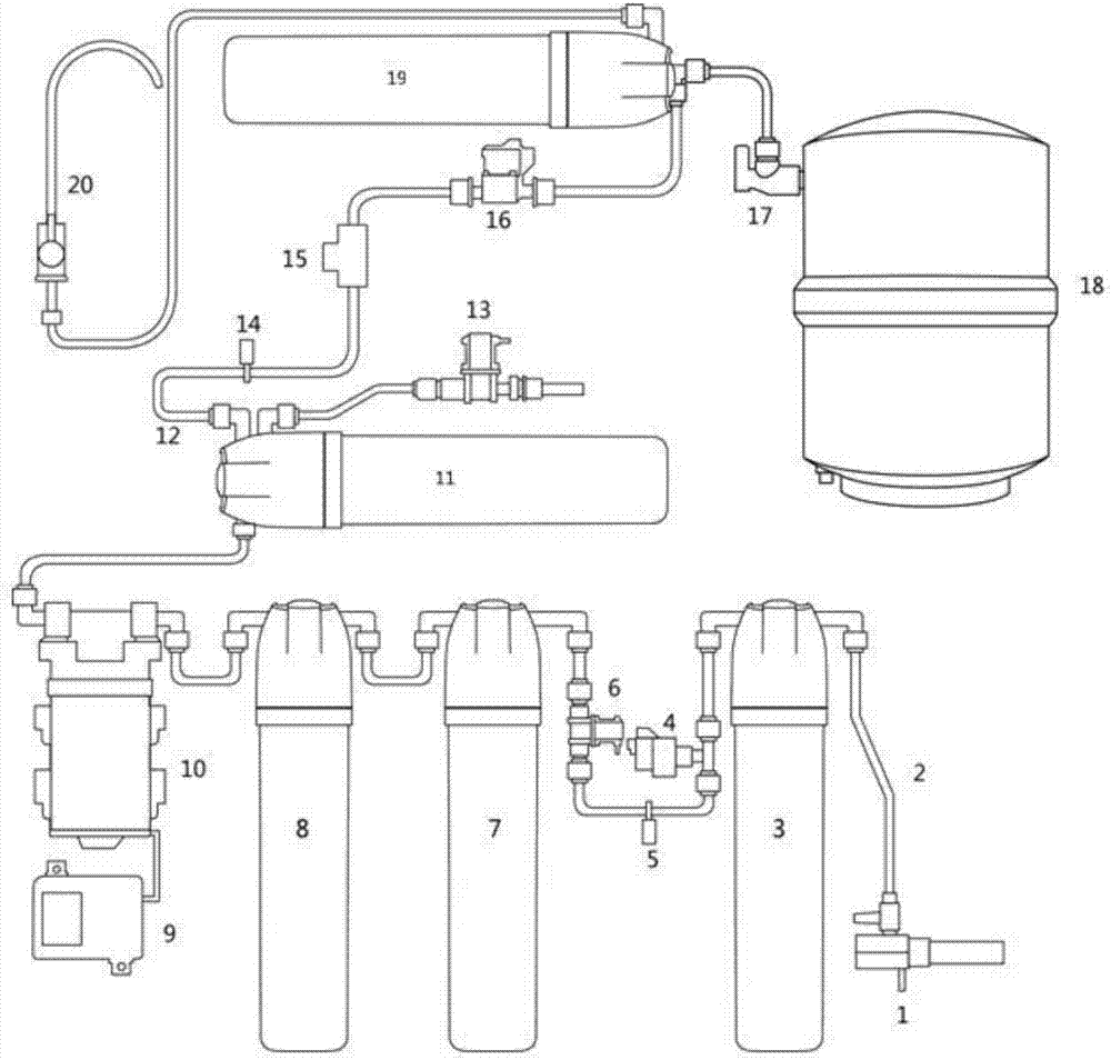 一种新型防冻净水器的制作方法