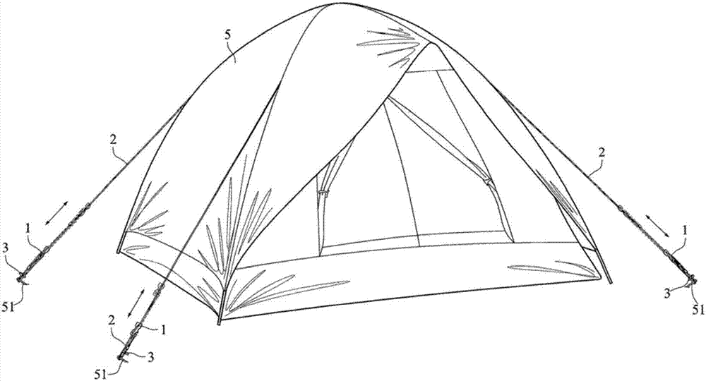 一种市政用帐篷风绳调节结构的制作方法