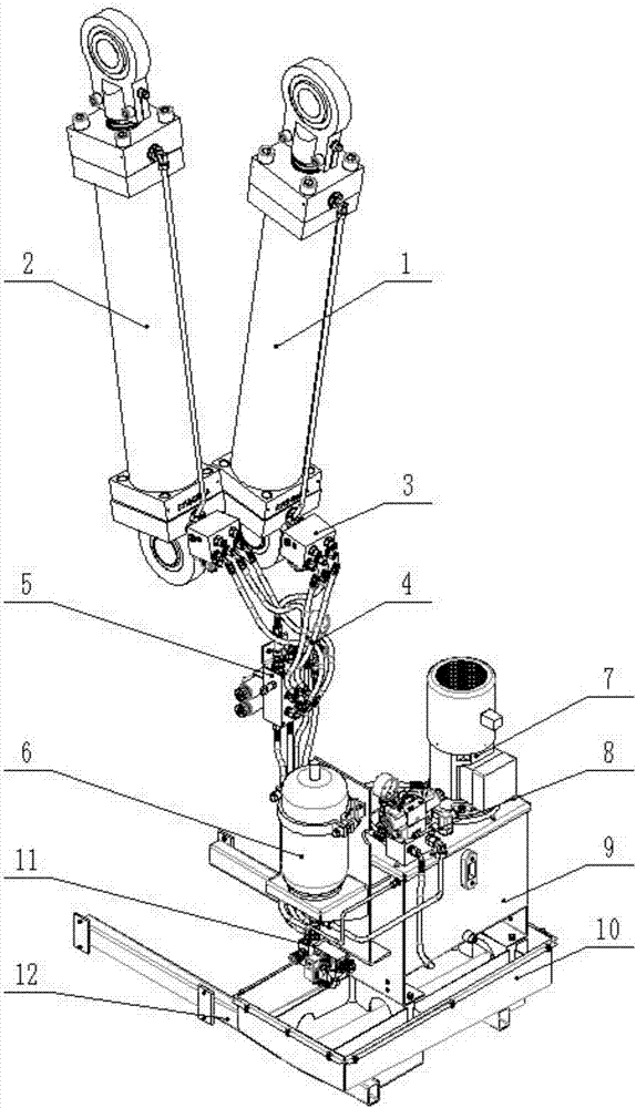 一种双缸式液压驱动驱动塔的制作方法