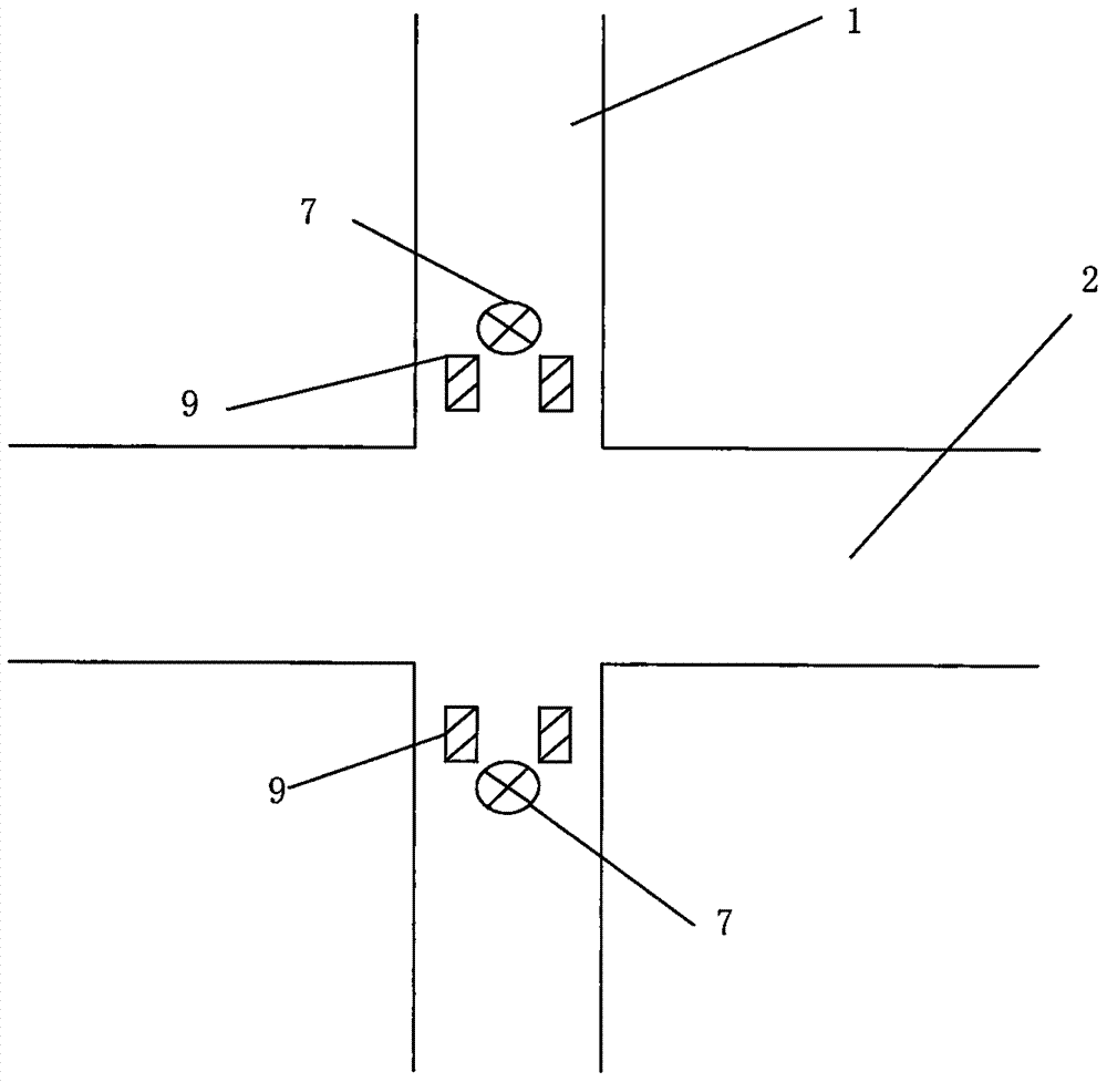 一种互通式十字路口的制作方法