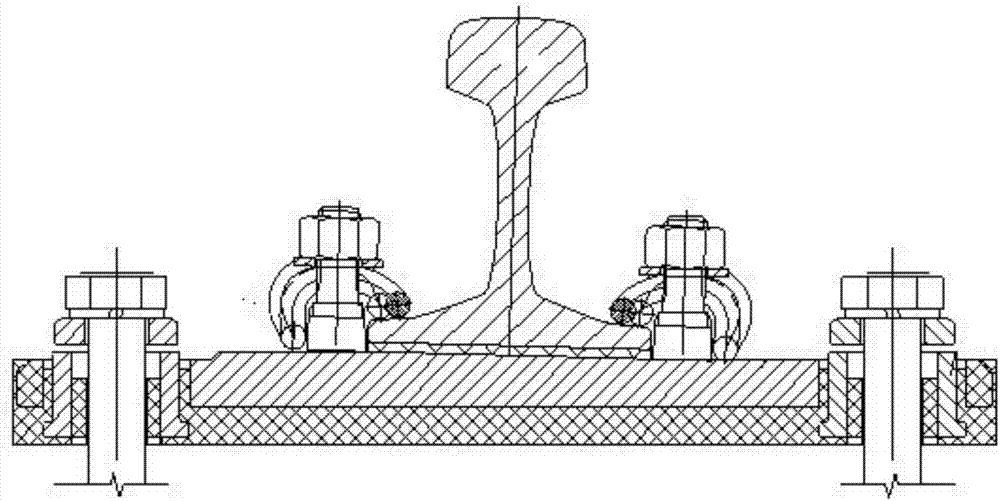 一种道岔垫板用下沉式钢套结构的制作方法