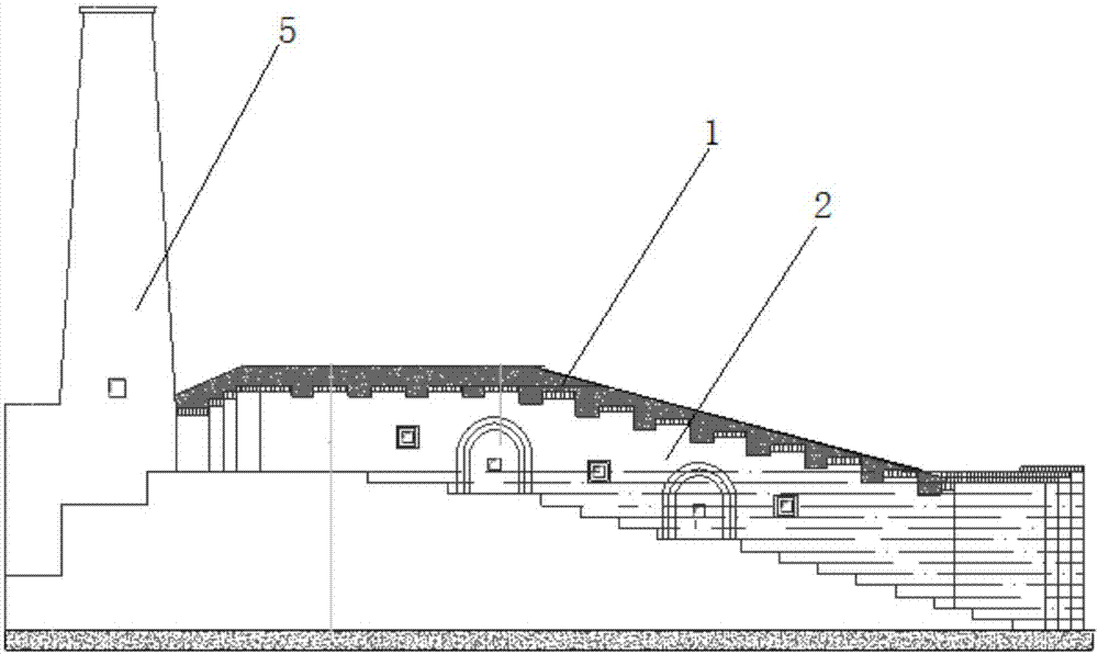 涉及到窑炉结构的改进,窑炉建造材料及技术的创新,具体涉及龙窑