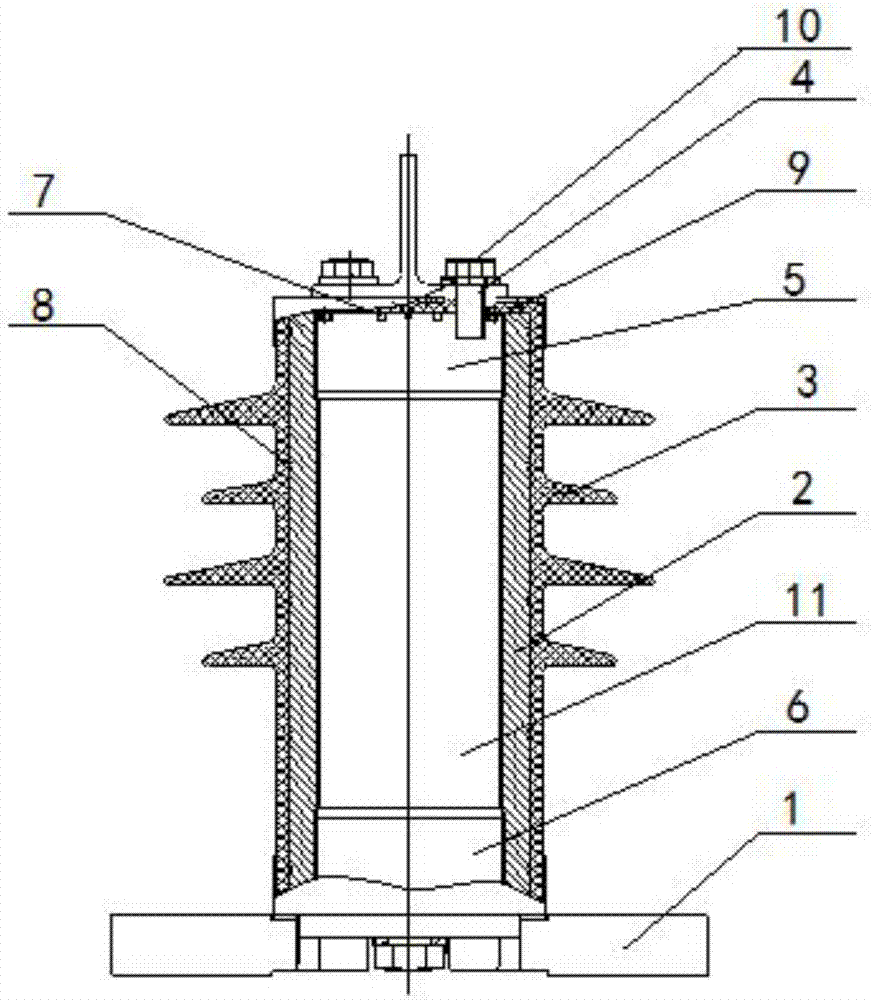 一种高密封度避雷器结构及结构设计方法与流程
