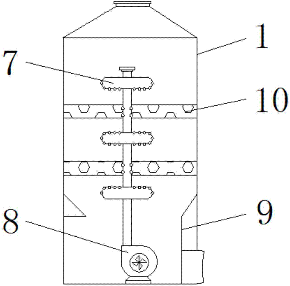 一种玻璃钢除尘喷淋塔的制作方法