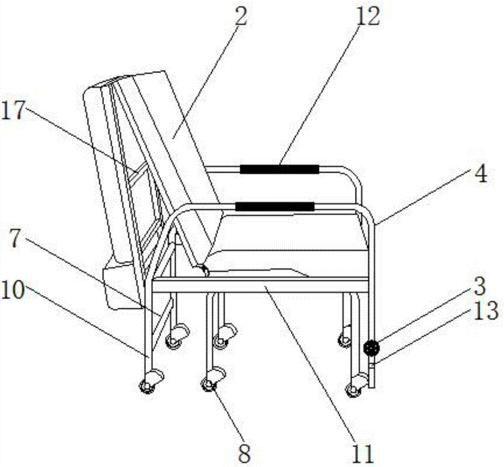 一种折叠式多功能陪护椅的制作方法