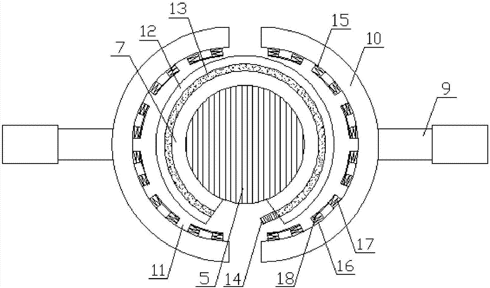 一种采用环状铸件下芯尺寸控制装置的控制方法与流程