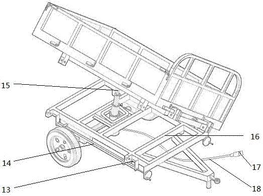 一种多方位自卸式的拖拉机拖斗的制作方法