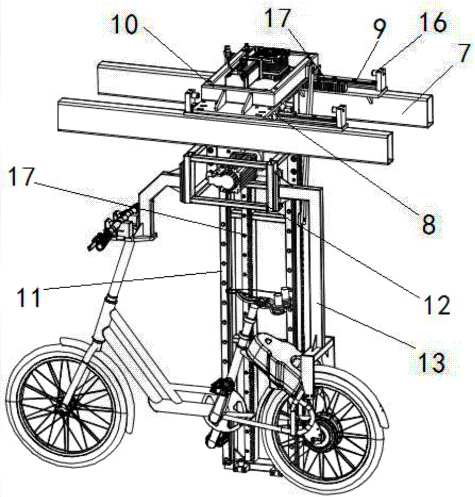 一种助力自行车存取库的制作方法