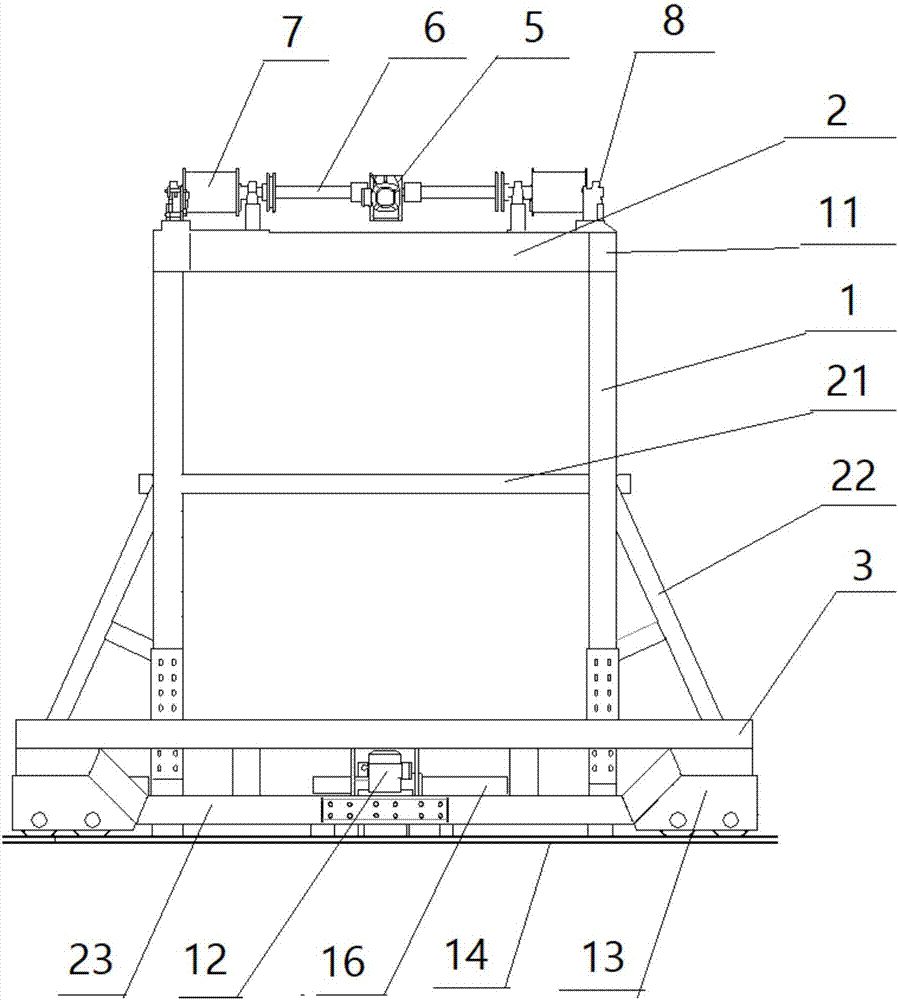 立体车库悬挂提拉升降塔车的制作方法