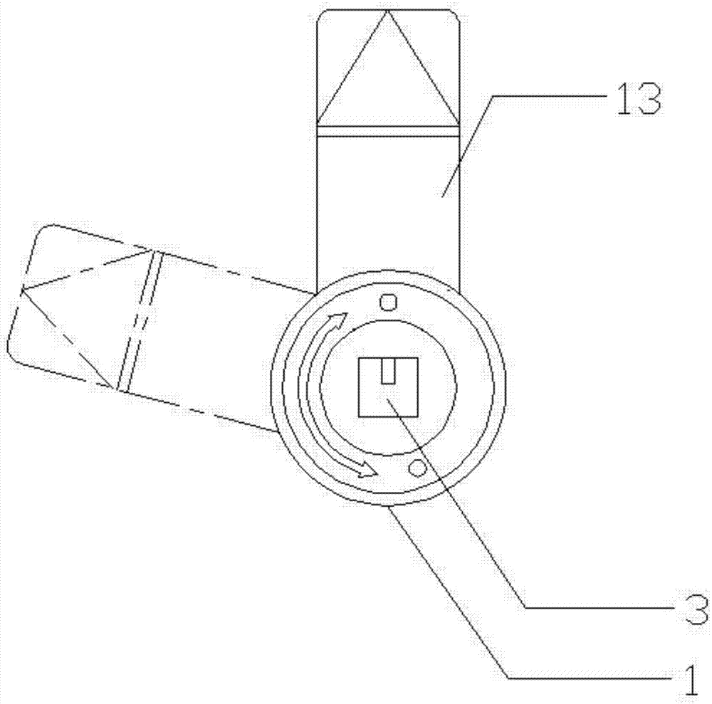 小转角厚锁体固定式车辆柜体门锁的制作方法