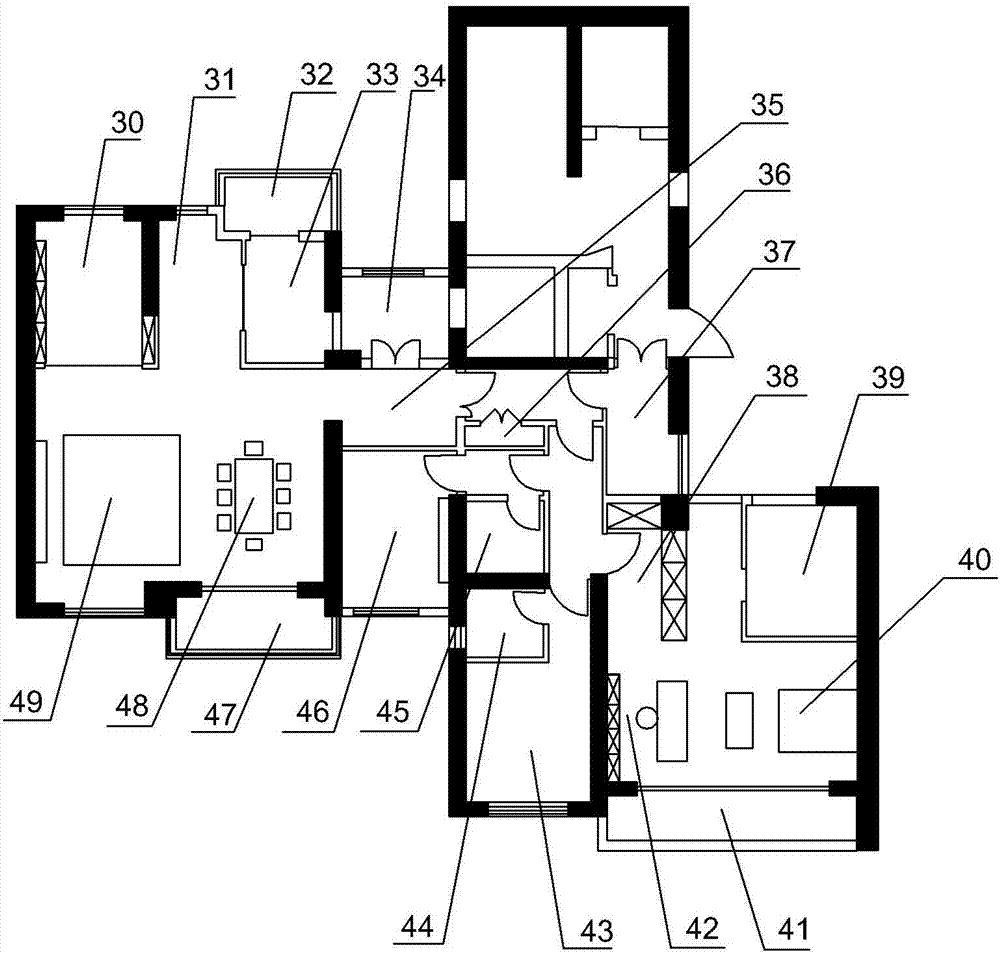 住宅单元高低区大小户型转换结构的制作方法