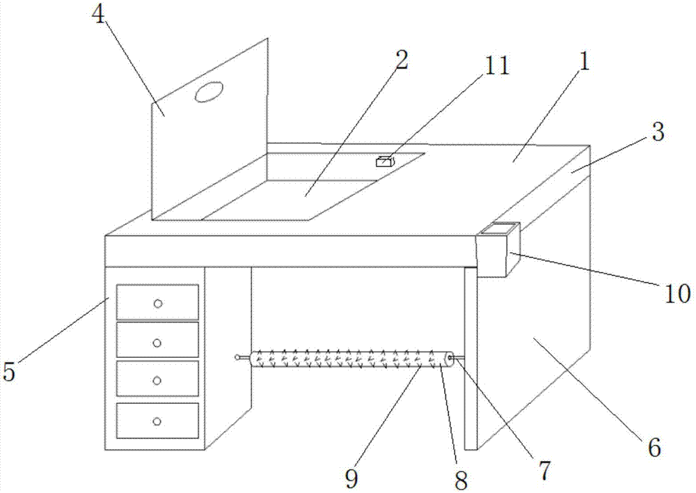 多功能办公桌的制作方法