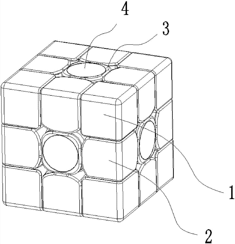 一种新型具有旋转功能的魔方的制作方法