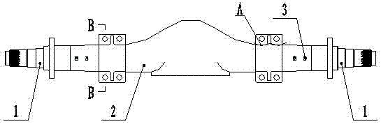 装载机前桥壳体的连接座的加强结构的制作方法