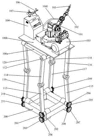 一种电力高空作业用的高压触头干冰清洗机器人的制作方法