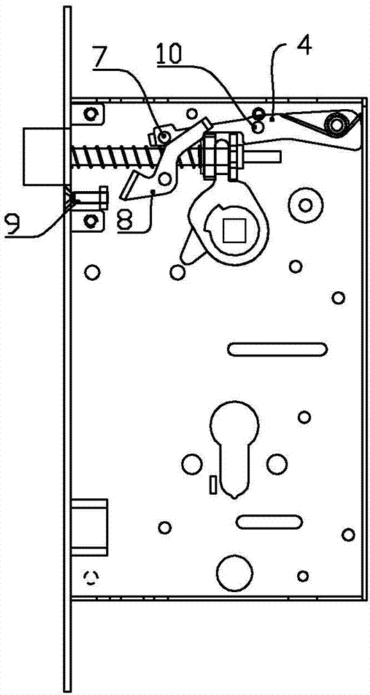 具有防暴力拆卸面板把手而开锁的防盗锁体的制作方法