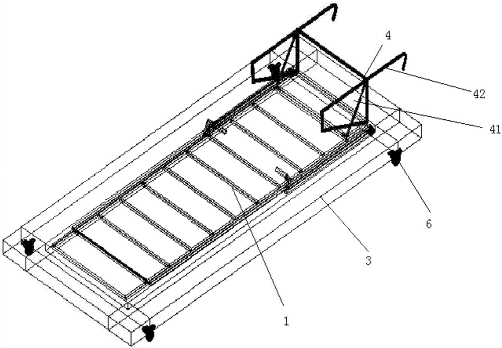 一种用于桥梁检测的装配式楼梯的制作方法
